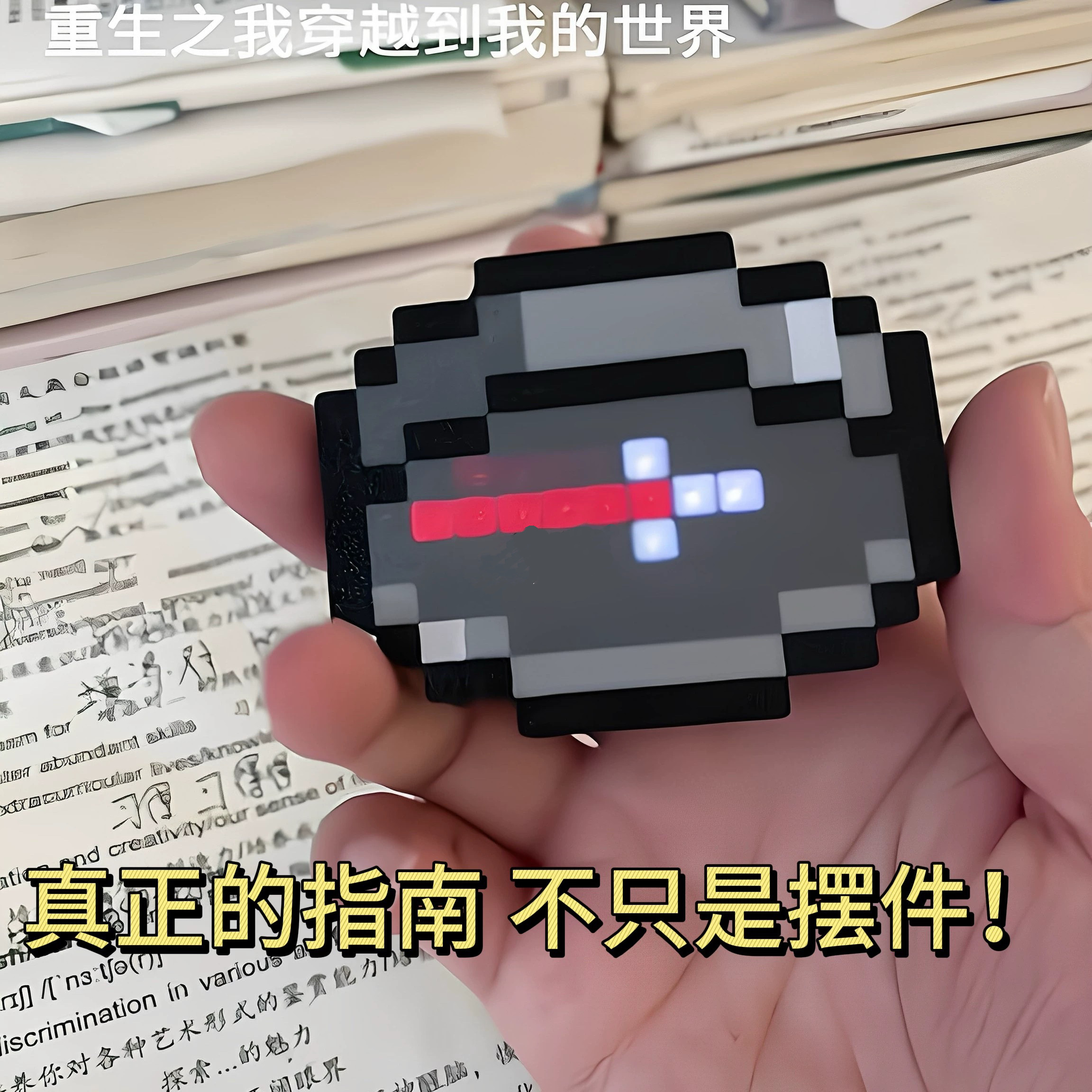 我的世界指南针创意像素风格潮玩周边玩具挂件摆件生日礼物送朋友图片