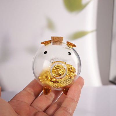 金豆豆收纳瓶小猪存装小金豆储金豆罐3g瓶子高级收纳金瓜子储蓄罐