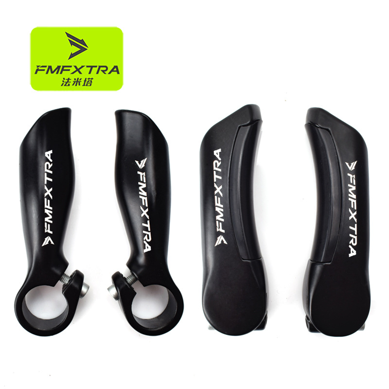 自行车副把铝合金牛角羊角休息把山地车握把手柄单车骑行配件通用