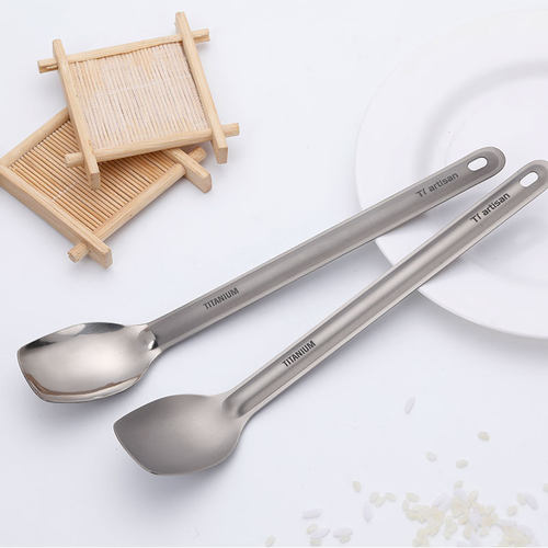 Tiartisan户外纯钛长边钛勺饭勺