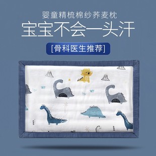 通用3岁6个月以上2宝宝7幼儿荞麦5夏季 婴儿枕头儿童四季 透气1吸汗