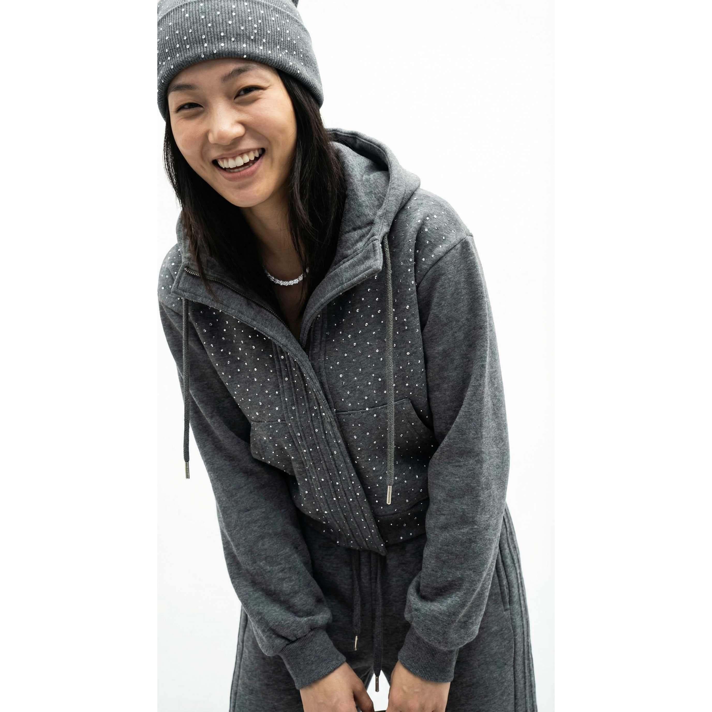 BW 重磅加绒加厚套装女烫钻卫衣卫裤套装两件套秋冬实穿主义,女装/女士精品,时尚套装,淘宝优惠券,粉丝福利购,淘宝优惠卷