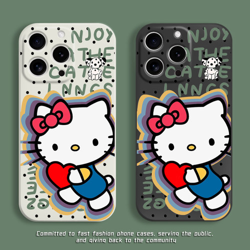 波点HelloKitty手机壳可爱超好看