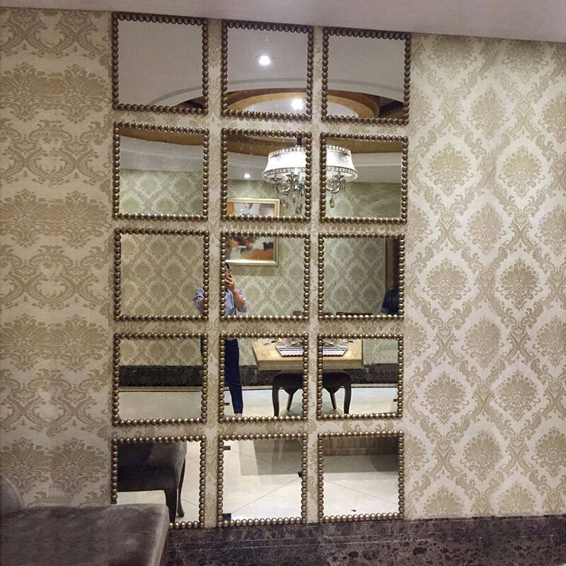 定制新款释梦园个性创意家居壁饰镜子壁挂装饰镜欧式浴室镜化妆镜