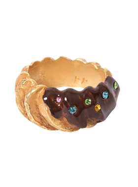 Palnartpoc巧克力多纳圈戒指