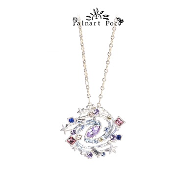 Palnartpoc银河项链金银色