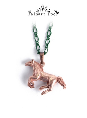 Palnart poc马锁骨链网红夏季绿色项链复古上新搭配t恤女潮酷辣妹