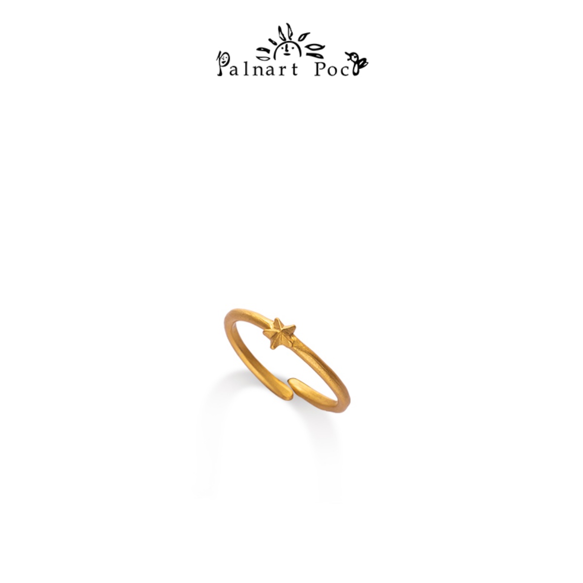 Palnartpoc星星百搭细圈戒指