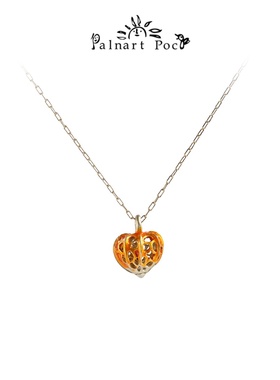 palnartpoc黄铜合金酸浆果项链