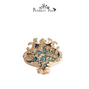 Palnart poc占星师胸针星图星座狮子巨蟹天鹅座中世纪茛苕叶花纹