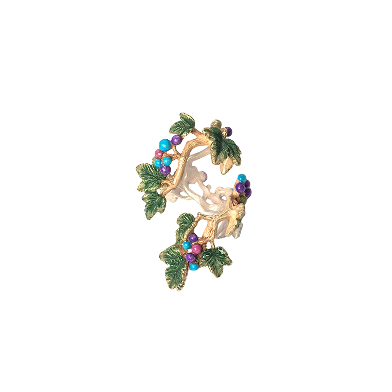 Palnartpoc蛇葡萄耳挂耳饰