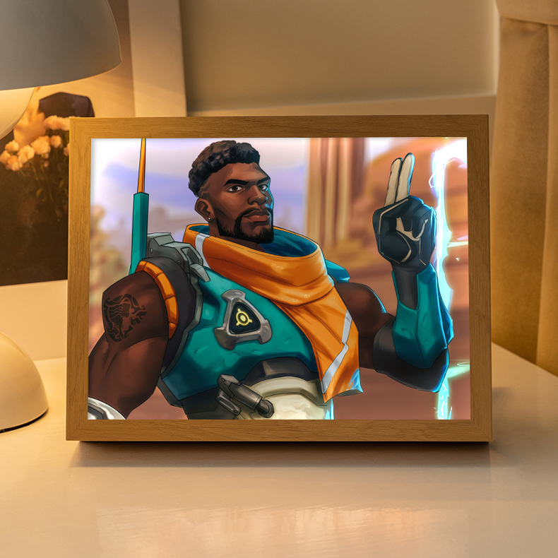 巴蒂斯特灯光画守望先锋周边手办卧室床头游戏摆件生日礼物氛围灯