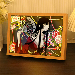 壹原侑子周边镜子灯光画xxxHOLIC动漫吧唧手办礼物摆件音响小夜灯