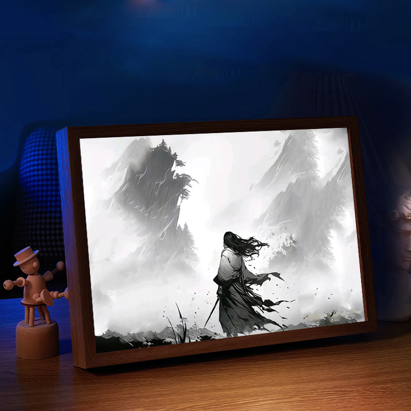 蛊真人灯光画大爱仙尊古月方源周边手办小夜灯生日礼物桌面摆件