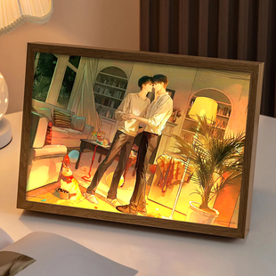 一屋暗灯灯光画小说二次元周边手办小夜灯盲盒镜子相框生日礼物