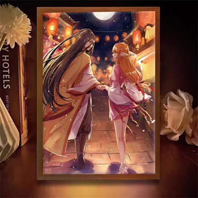 狐妖小红娘灯光画涂山动漫