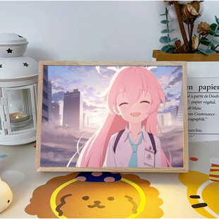 碧蓝档案灯光画白洲梓日奈蔚蓝二次元动漫周边手办小夜灯床头摆件