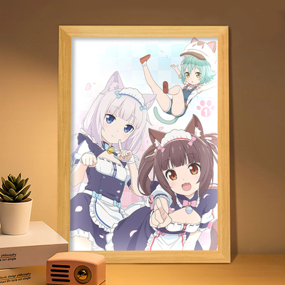 巧克力与香子兰周边灯光画猫娘乐园音响小夜灯送朋友吧唧礼物摆画