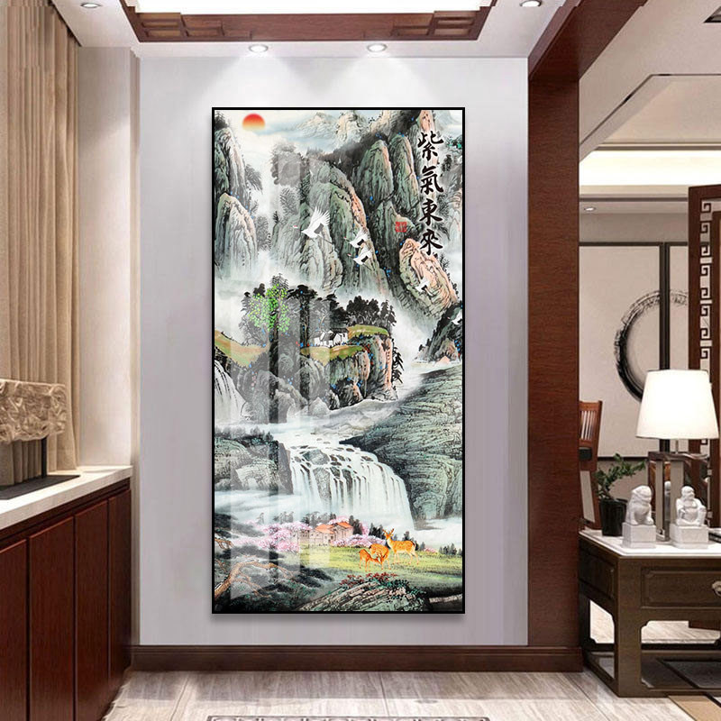 通用紫气东来新中式是装饰画