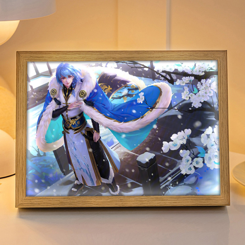 王者荣耀奕星周边灯光画二次元手办小夜灯儿童房电竞房生日礼物图片