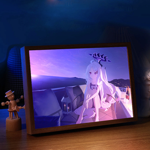 碧蓝档案灯光画白洲梓空崎日奈周边手办小夜灯女生生日礼物摆件