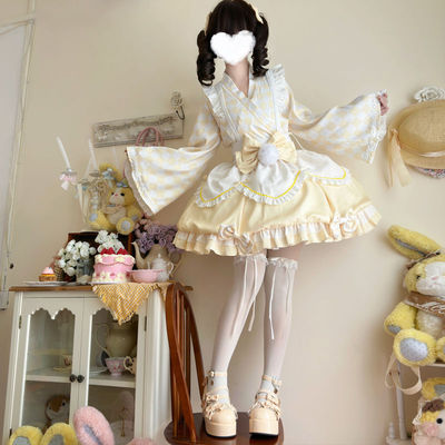 原创设计奶芙布丁Lolita连衣裙
