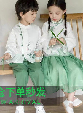 原创汉服男女表演唐风儿童