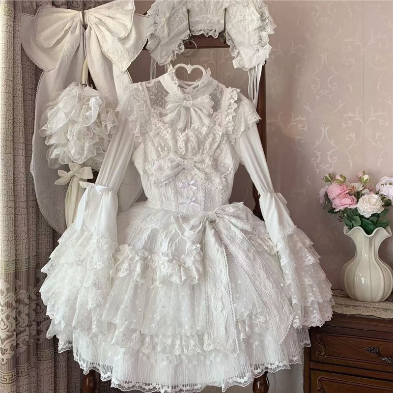 全款现货日系甜美Lolita花嫁公主连衣裙