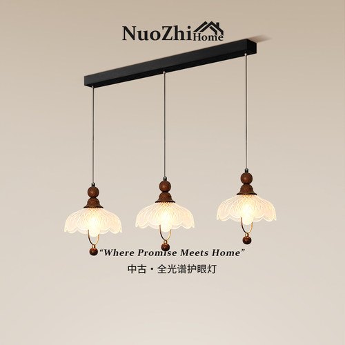 包安装法式中古风花朵餐厅吊灯
