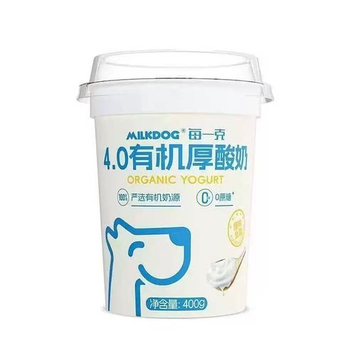 每一克4.0有机厚酸奶0蔗糖400g