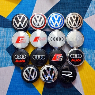 大众奥迪改装保时捷macan玛卡轮毂盖途观迈腾A3A45A6车轮胎标志盖