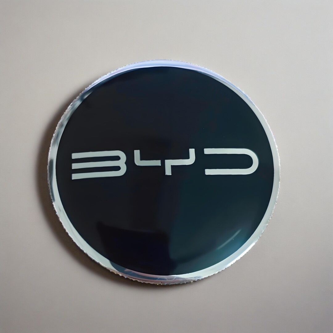 4个价 个性改装比亚迪BYD轮毂盖金属标志贴片56/65mm车轮胎盖标贴