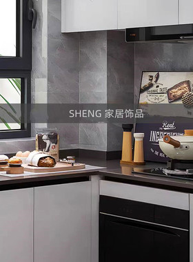 现代样板间厨房摆件仿真面包烘焙主题售楼处菜板软装饰品组合套装