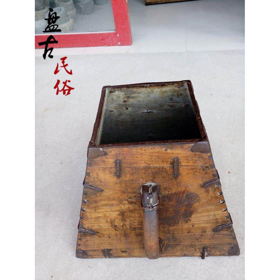 古朴怀旧老物件老粮食斗老米斗古代度量器皿影视道具之佳品.