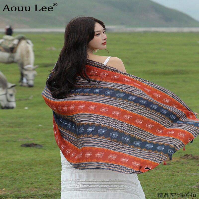 AOUULEE女文艺时尚薄款超大围巾