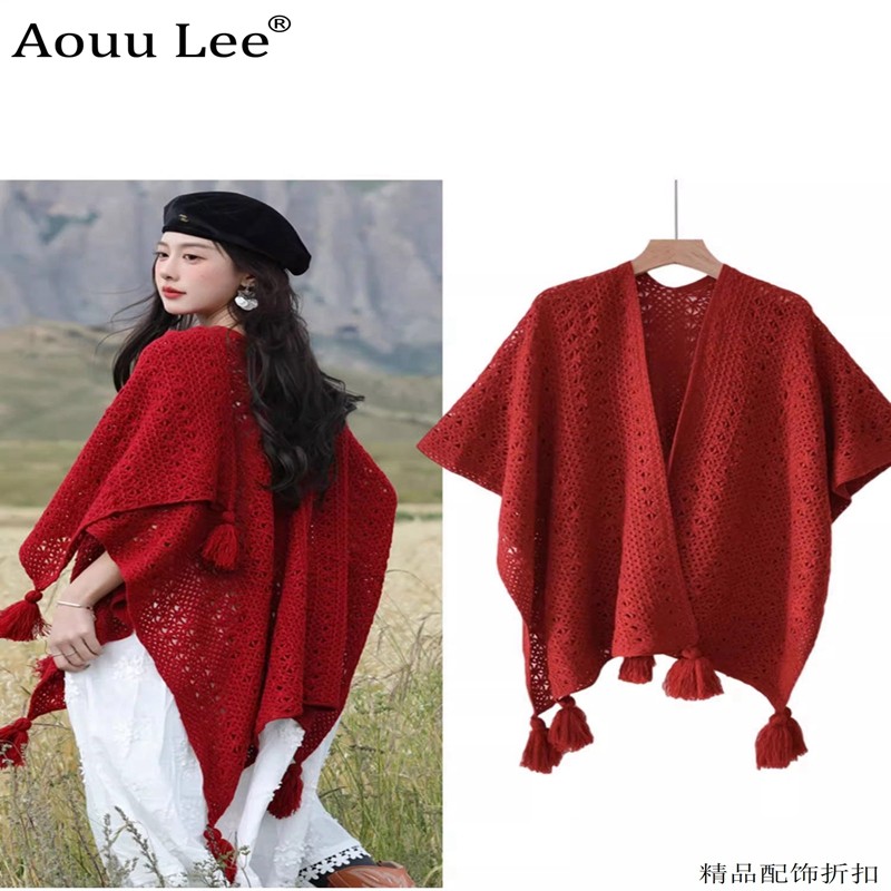 AOUULEE洋气百搭女旅行穿搭披肩