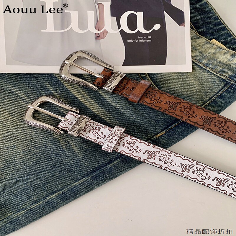 AOUULEE女潮牌辣妹y2k百搭腰带