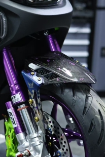 新款分体巴风特前挡泥板适用200开档改装小牛9号劲战电动车通用九