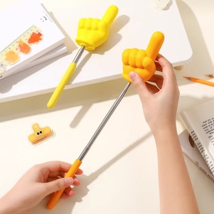 解压手势可伸缩教鞭教师专用儿童阅读指读棒小手指棒教具家用读书看书学习幼儿园点读教棍教杆指示棒教学指读