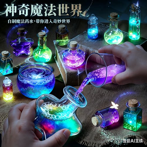 小小魔法师手工diy魔法药水瓶材料包玩具儿童创意女孩生日礼物