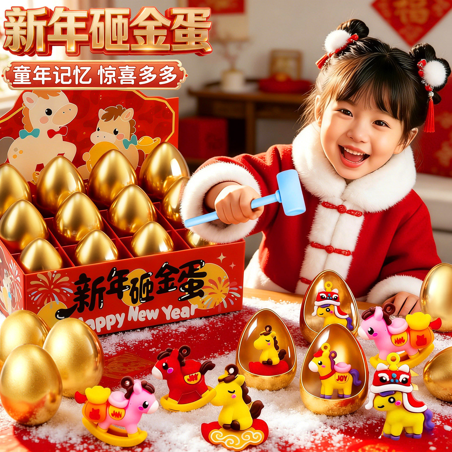 儿童新年礼物砸金蛋玩具女孩子盲盒女童的生日小礼品幼儿园6一9岁,模玩/动漫/周边/娃圈三坑/桌游,潮玩盲盒,淘宝优惠券,粉丝福利购,淘宝优惠卷