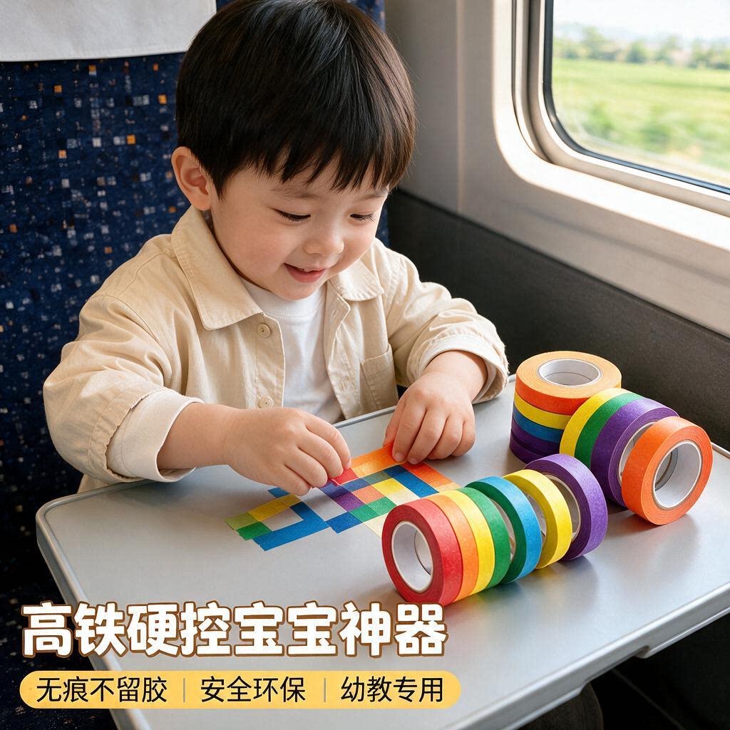 儿童高铁打发时间玩具小月龄宝宝坐飞机旅行哄娃神器安抚贴纸胶带