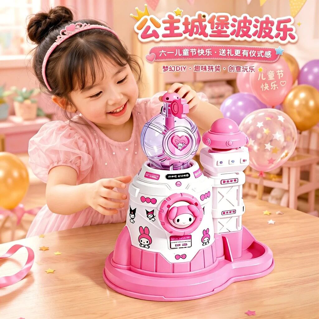 魔法波波乐气球充气机益智玩具女孩子手工diy制作六一儿童节礼物