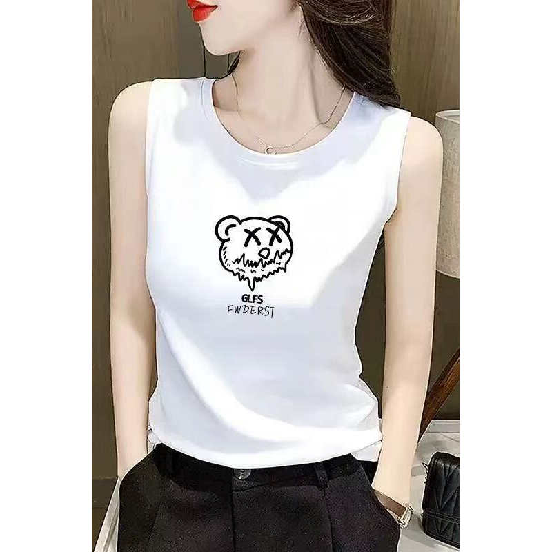纯棉背心女士上衣休闲外穿