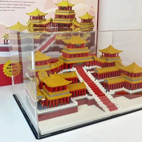 微颗粒小颗粒天安门积木城堡建筑玩具钻石太和殿兼容国风拼装