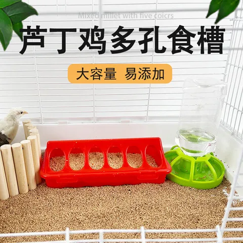 小型自动饮水器喂食器食槽饲料小鸡自动喂食器养鸡芦丁鸡槽子鹌鹑