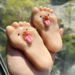 学习脚掌玩具解压工作卡通Q弹搞怪软糯大脚丫捏捏乐可爱捏捏猎奇