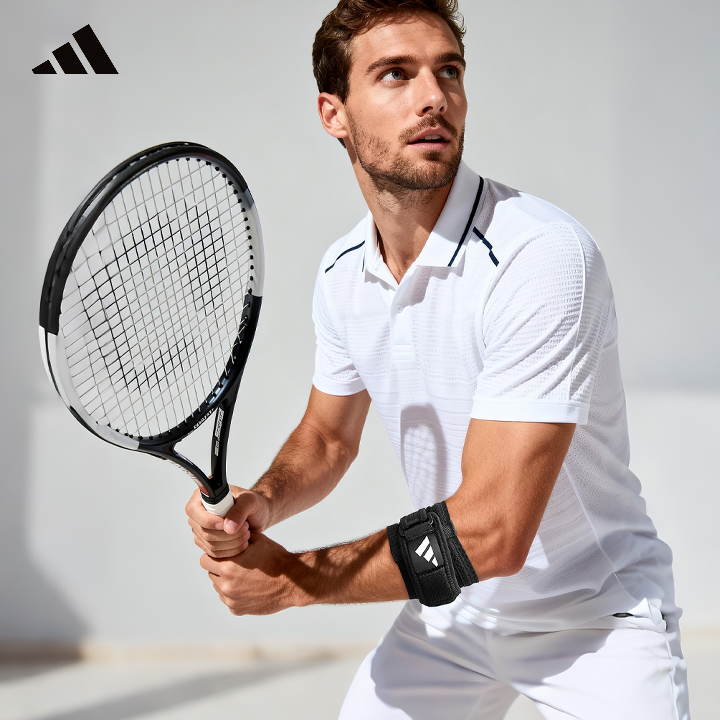 Adidas阿迪达斯网球肘专用护肘女羽毛球高尔夫运动护手肘关节护臂