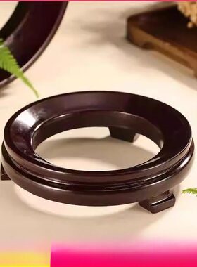 红木实木大小葫芦底座水晶球圆形工艺品核桃天然葫芦托架专用摆件