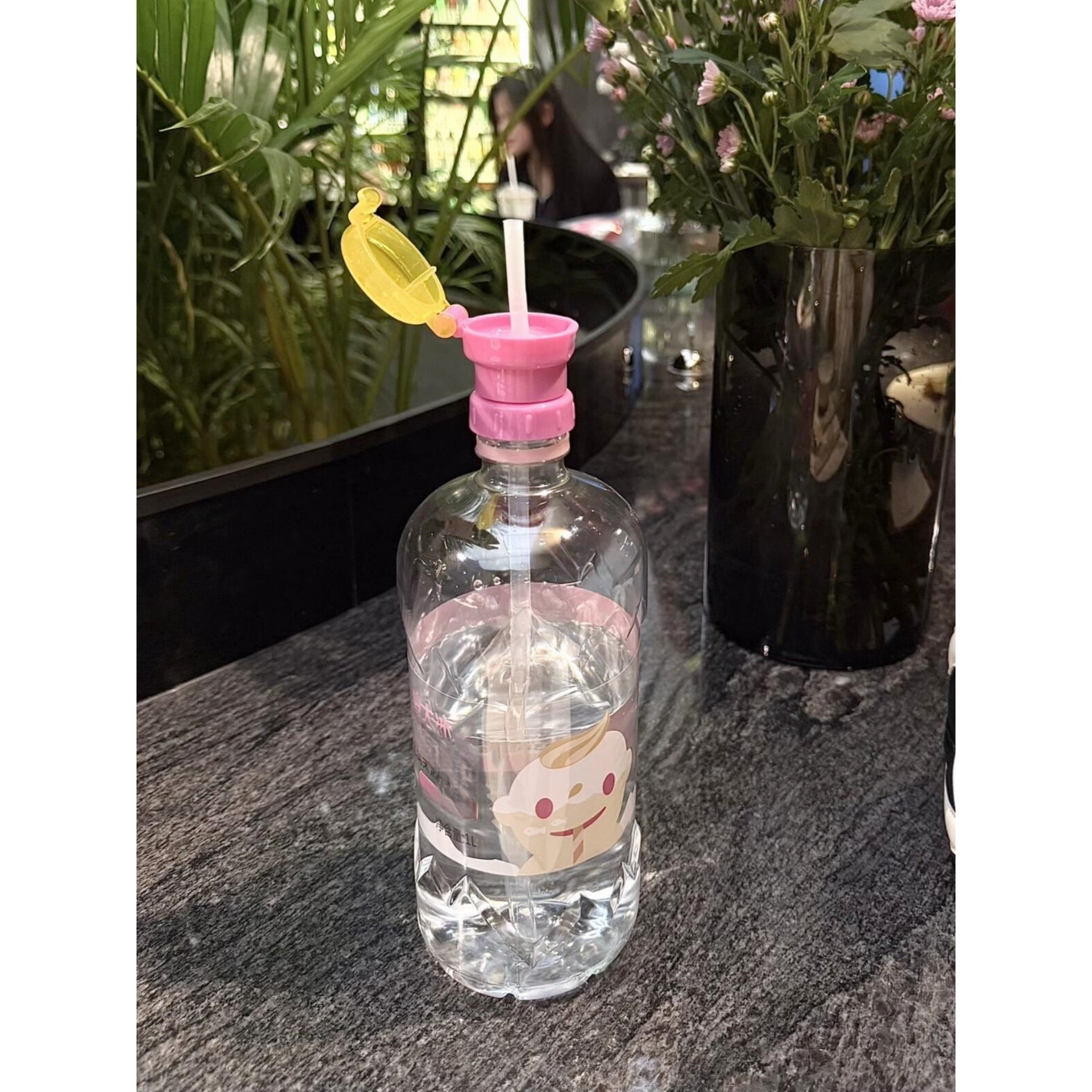 赵露思同款吸管瓶盖矿泉水转换头便携式防呛宝宝儿童喝水吸管帽